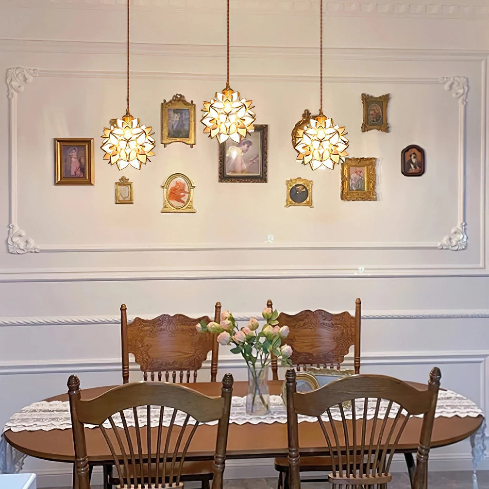 Calyra Capiz Pendant Light Handcrafted Natural Hanging Shell Lamp | Snurv