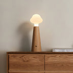 Lyrae Lumina Table Lamp in Metal Wood and Acrylic Finish | Snurv