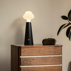 Lyrae Lumina Table Lamp in Metal Wood and Acrylic Finish | Snurv