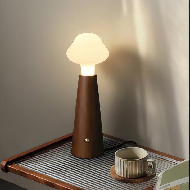 Lyrae Lumina Table Lamp in Metal Wood and Acrylic Finish | Snurv