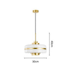 Nordic Glass And Metal Pendant Lamp By Nyra With Warm LED Glow | Snurv