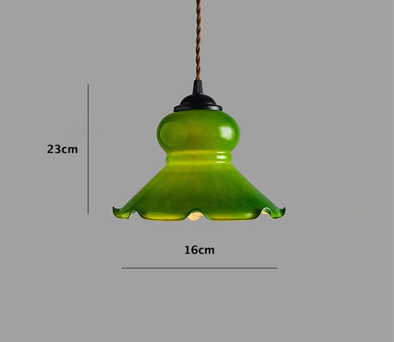 Aurelle Doll-Shaped Opaline Glass LED Hanging Lamp in French Vintage Style, Bulb Included | Knesse