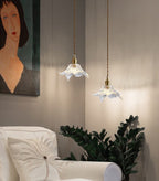 Aurielle Glass Lily Pendant Light | Vintage-Style LED With Bulb Included | Knesse