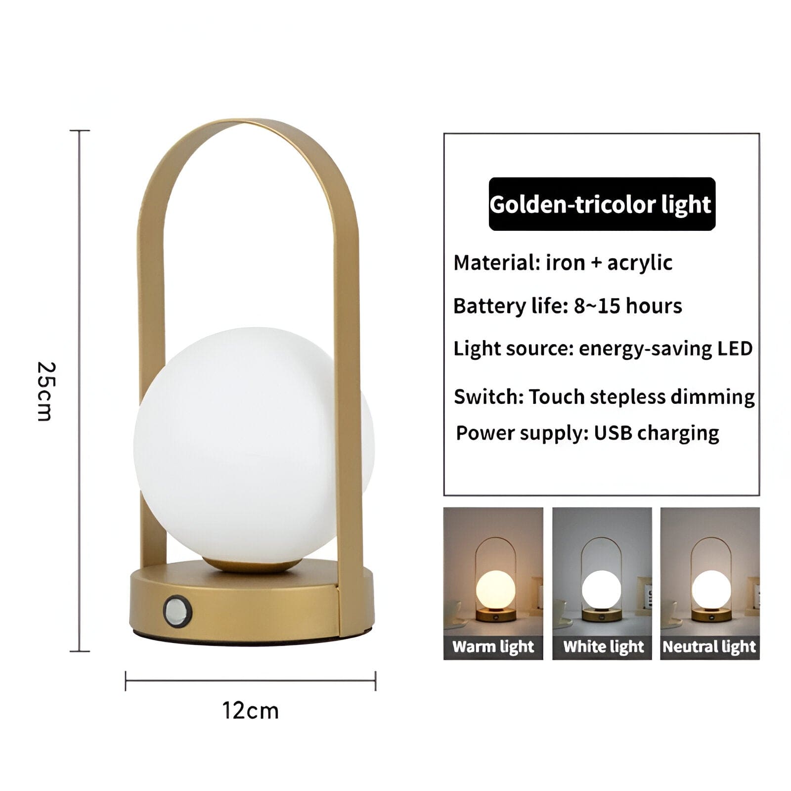 AeroLume | Dimmable Wireless Hanging & Table Lamp | Knesse