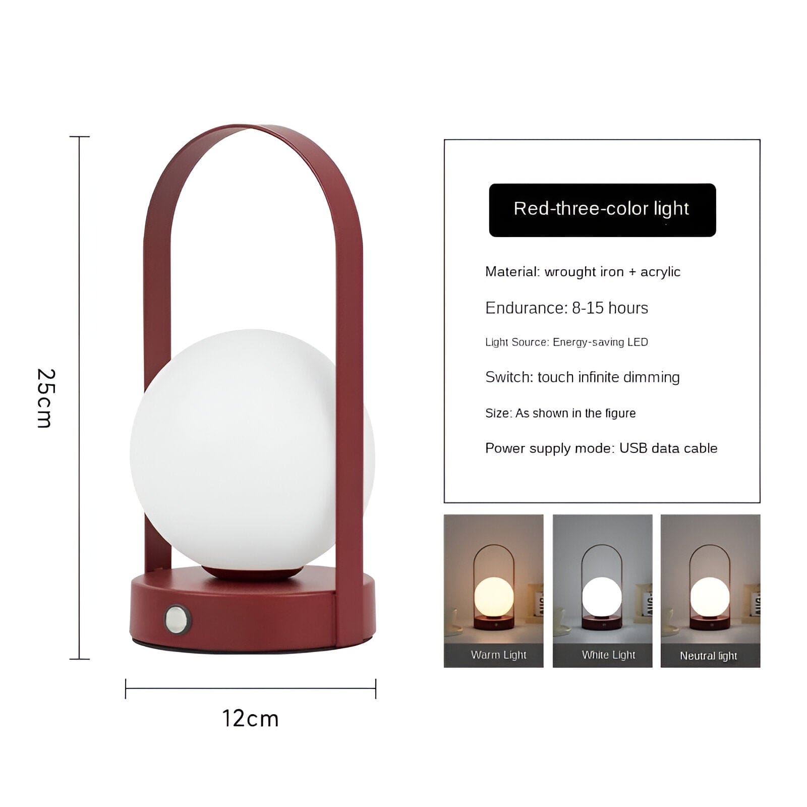 AeroLume | Dimmable Wireless Hanging & Table Lamp | Knesse