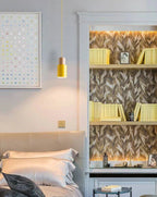 Marlen | Wood and Metal Cylindrical Pendant Light | Knesse