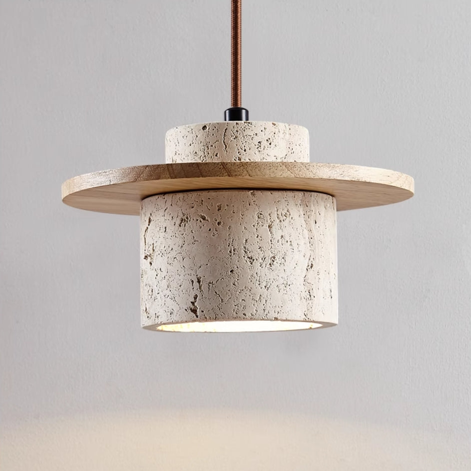 Sylvaris Cascade Travertine Pendant Lamp for Warm Modern Spaces | Snurv