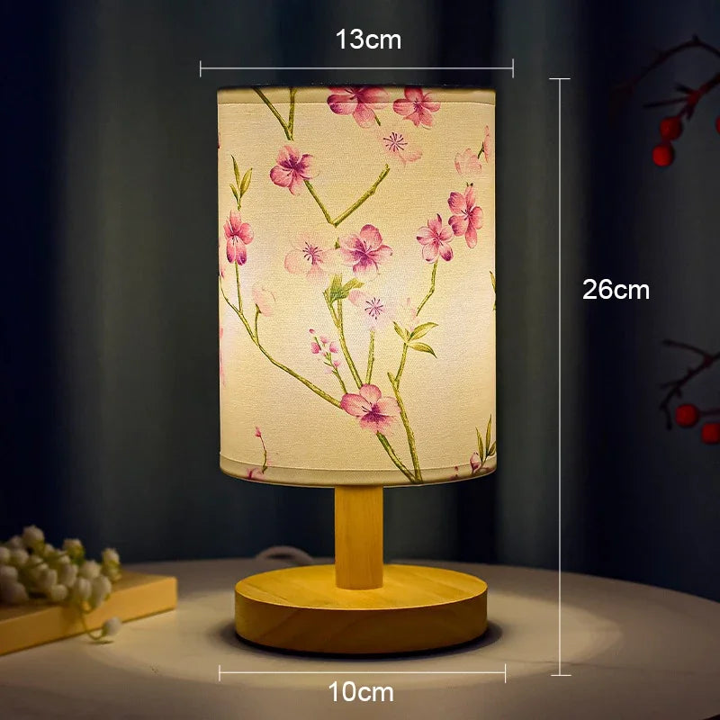 Aurelo Japandi Table Lamp With Subtle LED Illumination