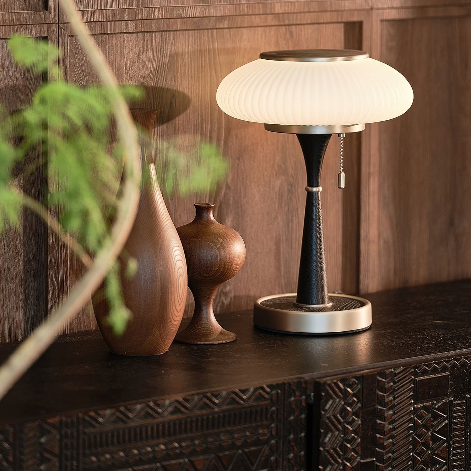 Terraline Matsutake Inspired Table Lamp Natural Glow | Snurv