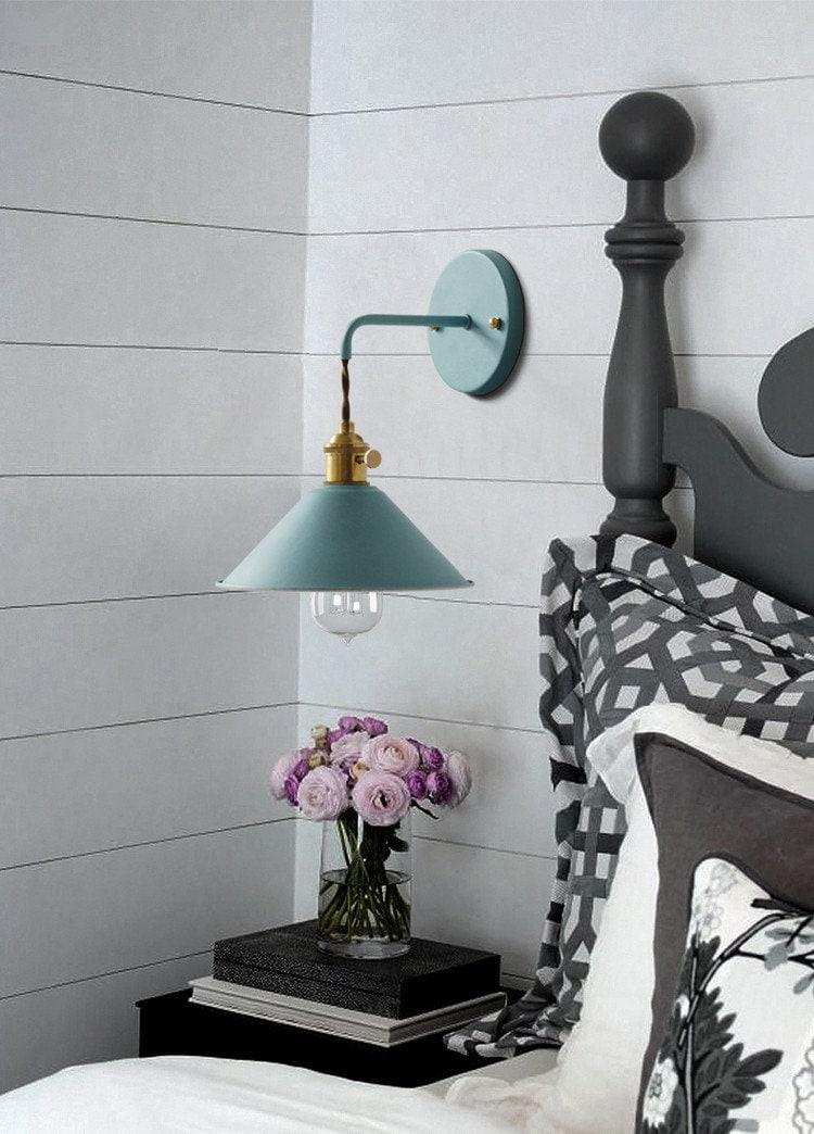 Arelio Cone Wall Light in Industrial Loft Style - Bulb Included | Knesse