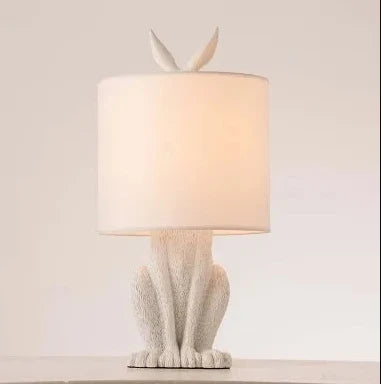 LunaWisp Rabbit Mask Lamp Whimsical Sculptural Light