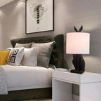 LunaWisp Rabbit Mask Lamp Whimsical Sculptural Light