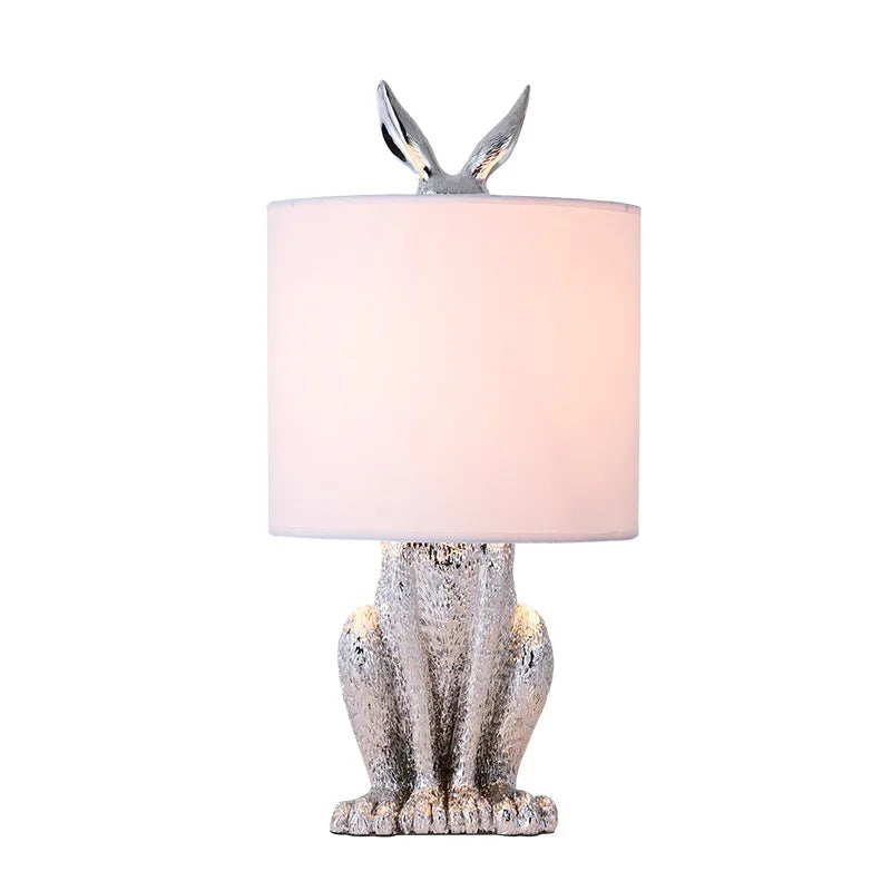LunaWisp Rabbit Mask Lamp Whimsical Sculptural Light