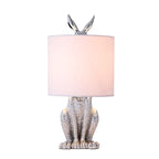 LunaWisp Rabbit Mask Lamp Whimsical Sculptural Light
