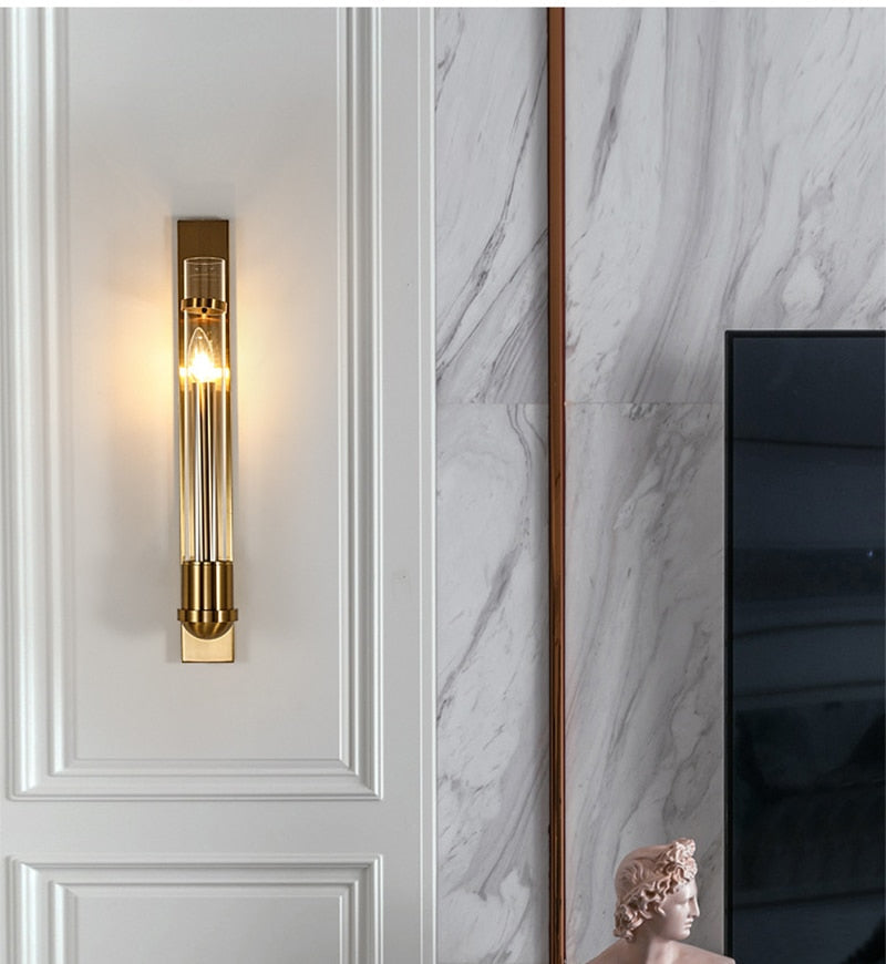 Luminor Modern LED American Style Wall Lamp In Golden Light | Snurv