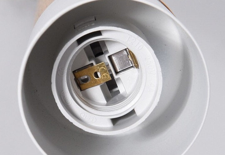 Marlen | Wood and Metal Cylindrical Pendant Light | Knesse