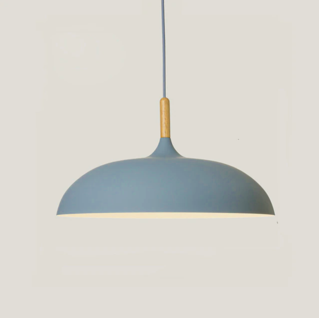 Aurelle Soft Pastel Collection Pendant Lamps in Metal and Wood | Knesse