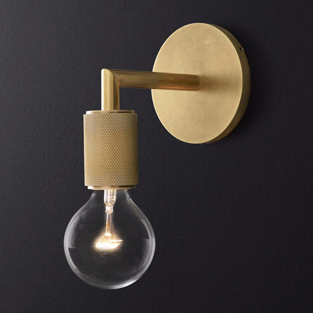 Marsten Retro Brass Wall Sconce | Knesse