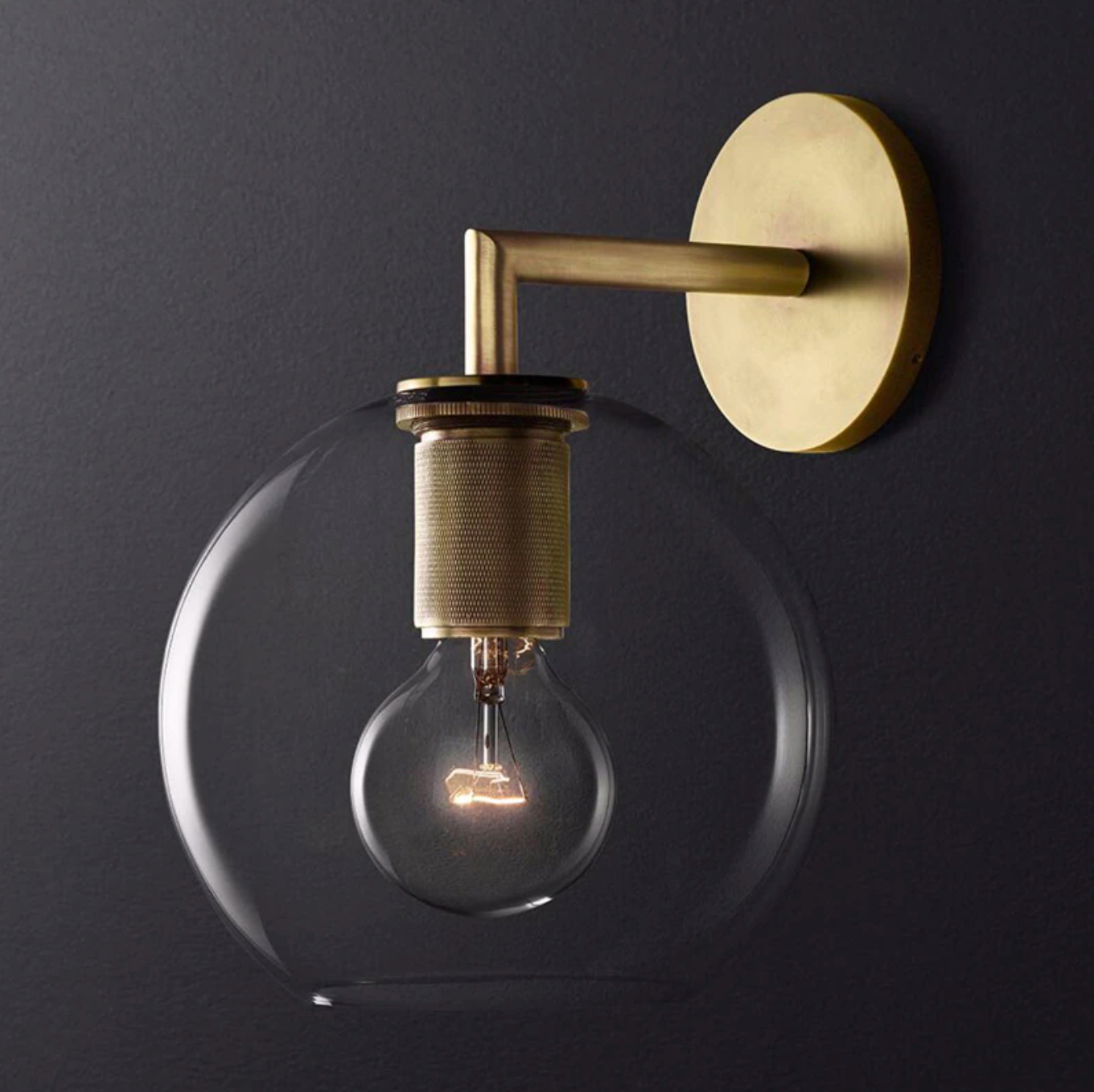 Marsten Retro Brass Wall Sconce | Knesse