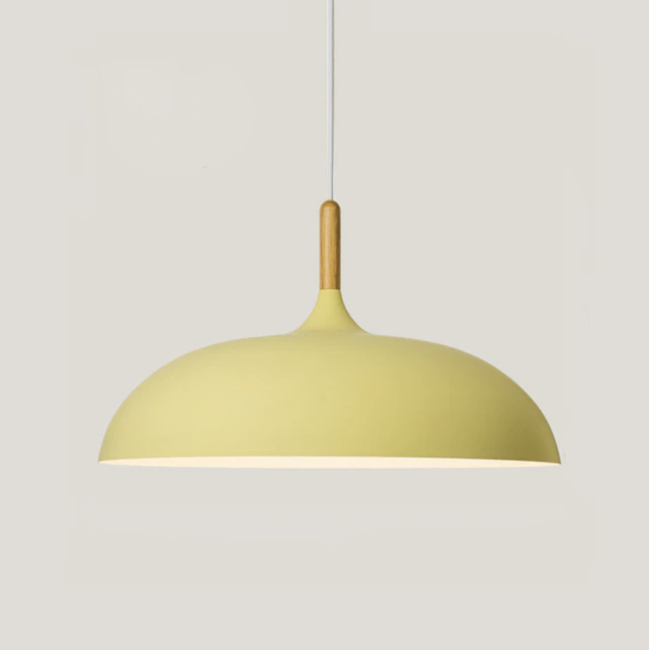 Aurelle Soft Pastel Collection Pendant Lamps in Metal and Wood | Knesse