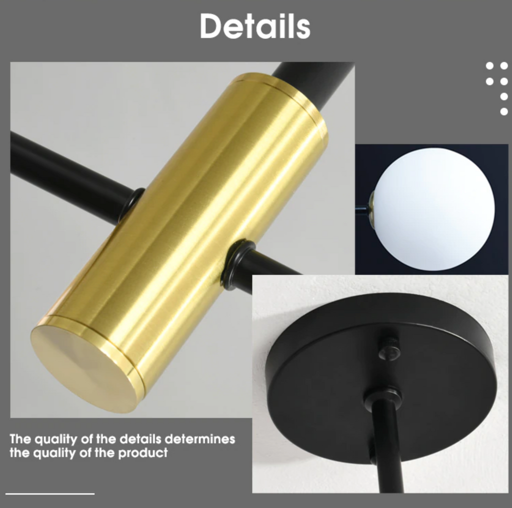 Novaelle Nordic Glass Ball Lampshade Ceiling Light In Polished Chrome | Snurv