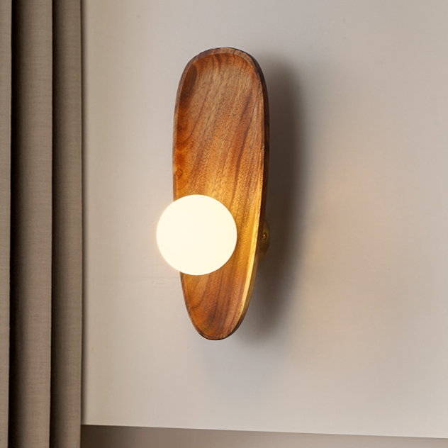 Verdara Wood Wall Lamp With Natural Warm Glow For Cozy Ambience | Snurv