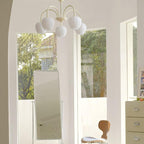 Aurelo Tulip-Inspired Matcha Chandelier In Calm Tones | Snurv