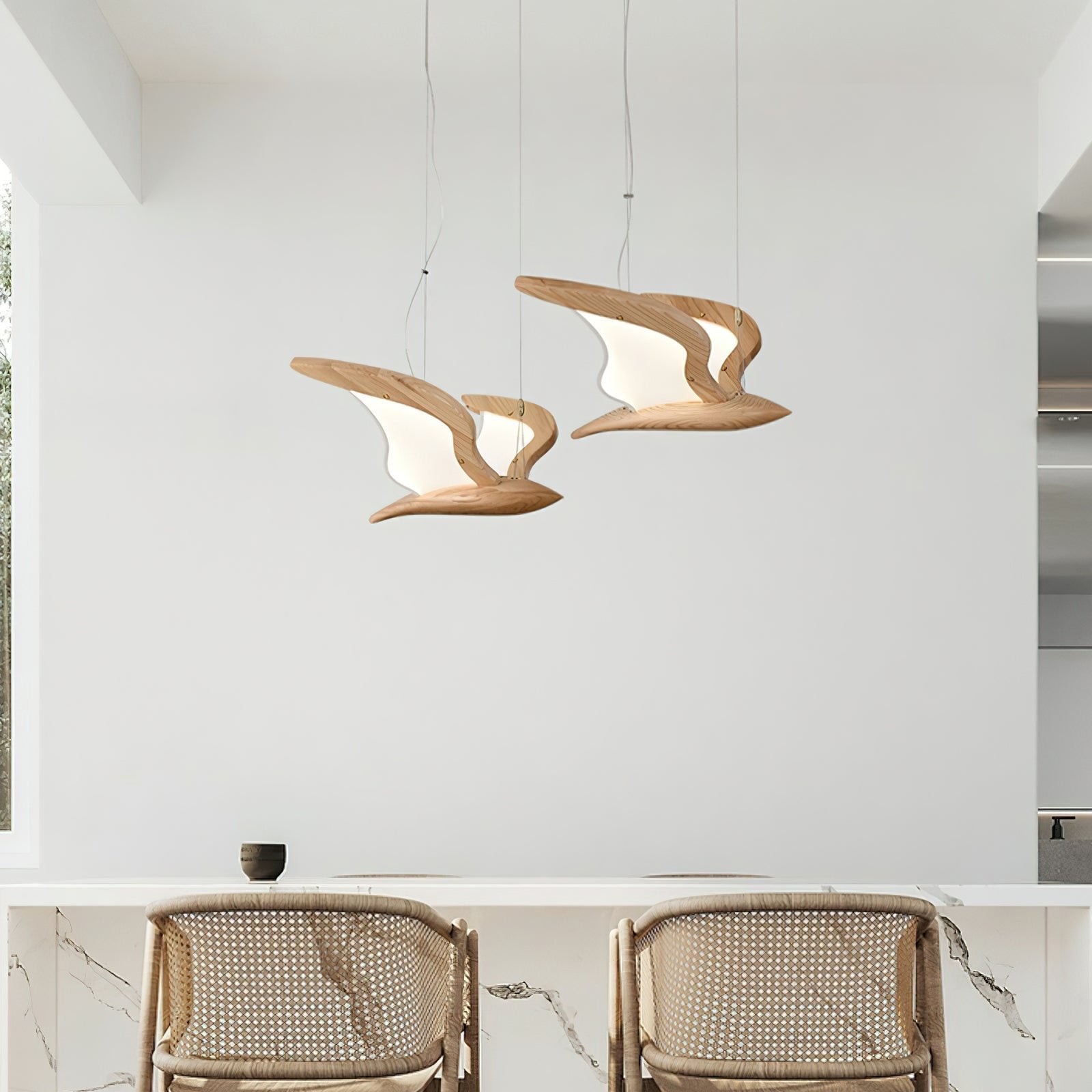 Lyrael Glass Chandelier Crafted From Metal Wood And Acrylic | Snurv