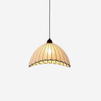 SylvaLume Wood Pendant Lamp With Fabric Accent And Warm Glow | Snurv
