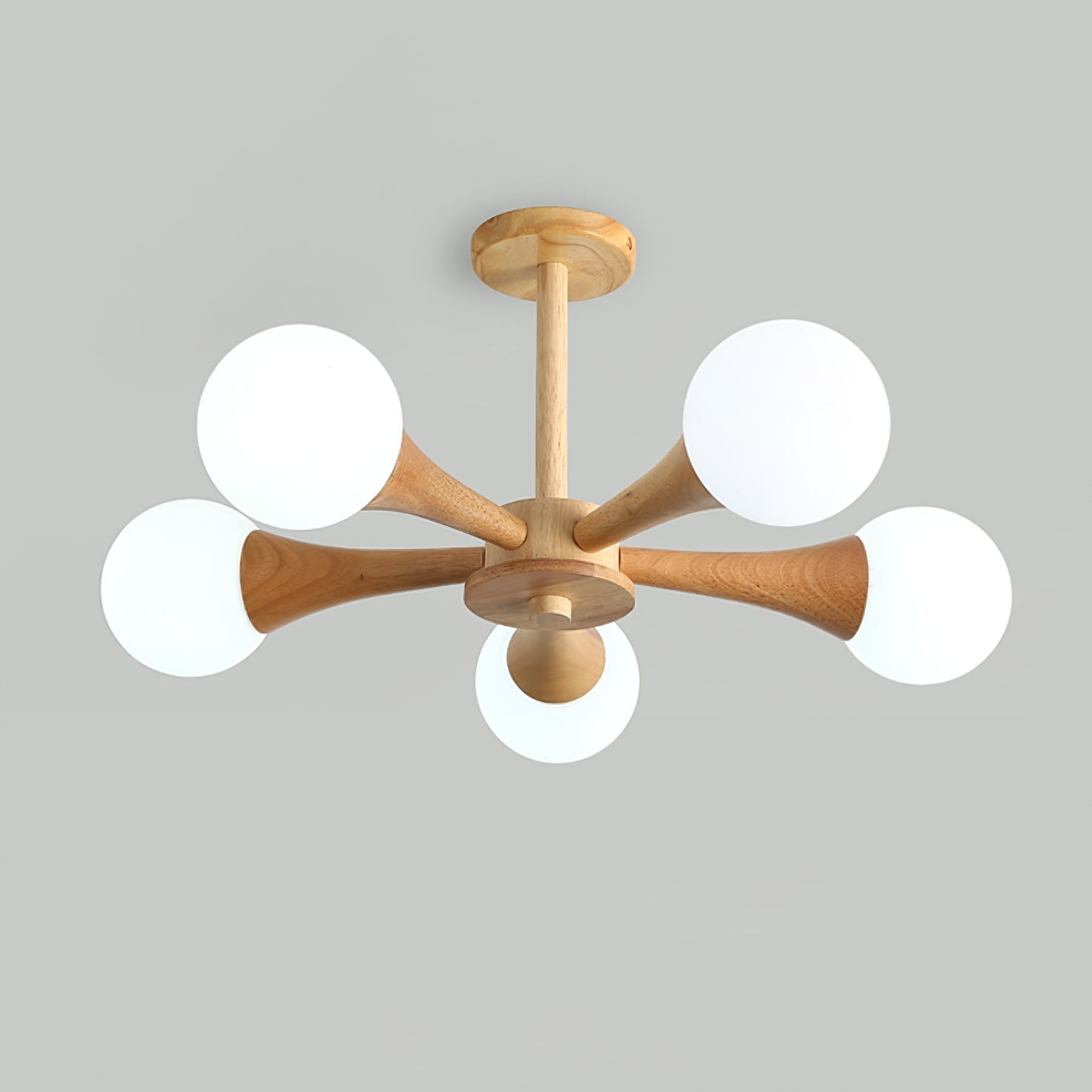 Kairo Wood Pendant Light Elegant Wooden Ceiling Fixture | Snurv