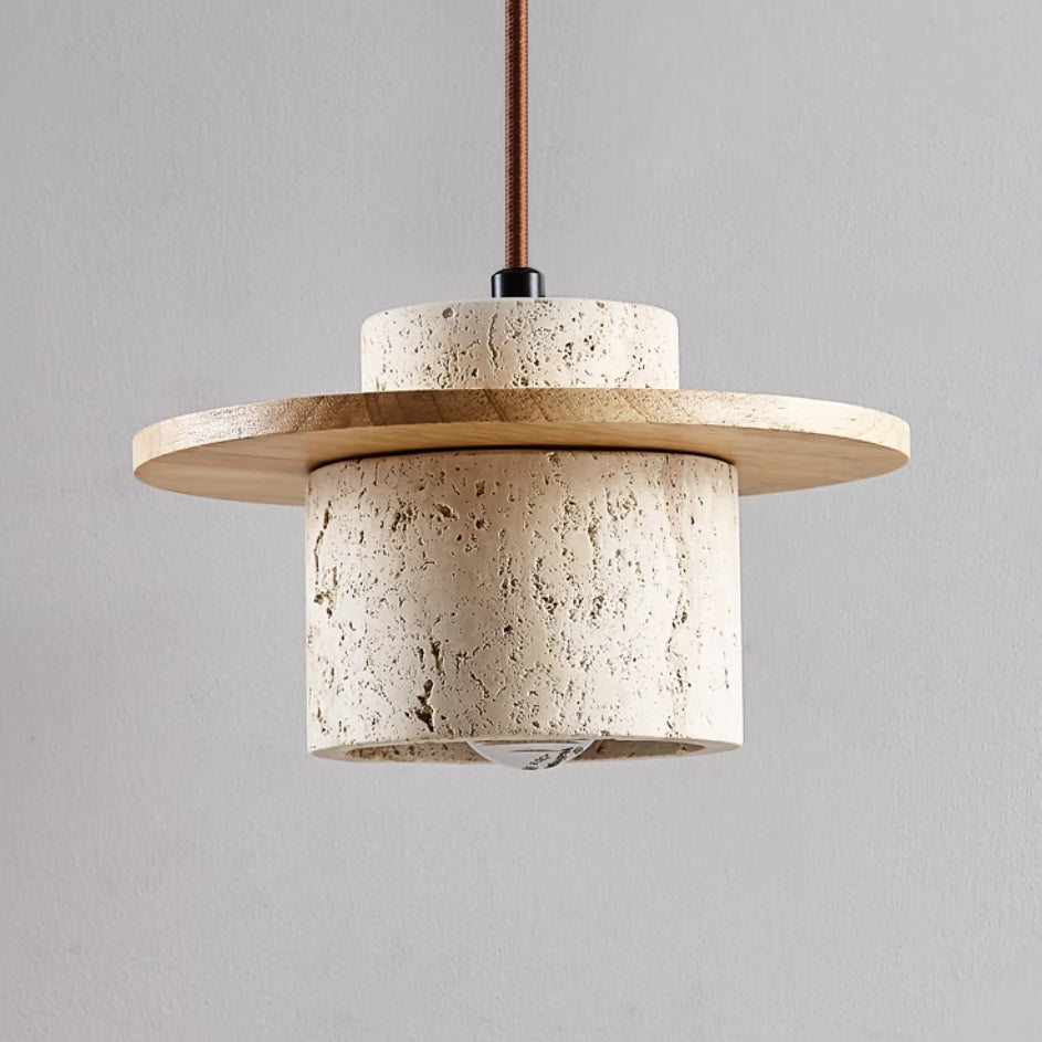 Sylvaris Cascade Travertine Pendant Lamp for Warm Modern Spaces | Snurv