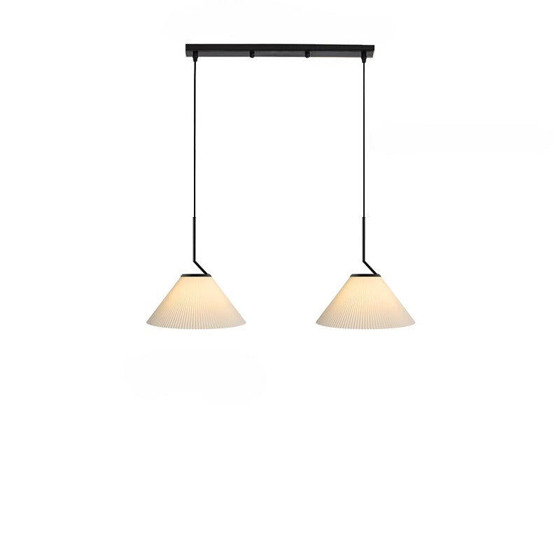Velora Cream Pleated Pendant Lamp With Warm Light And Soft Scandinavian Style | Snurv