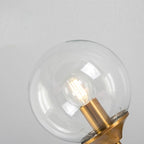 Glass Torch Wall Light in Brass | Knesse