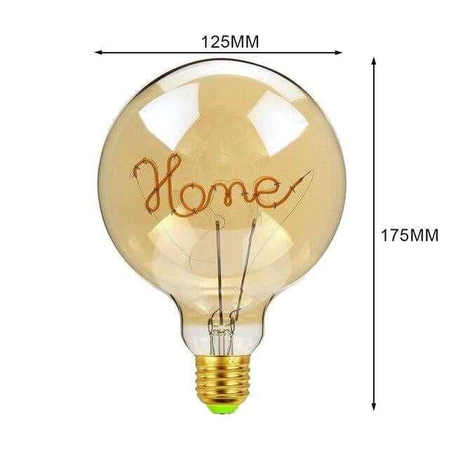 Lumenra | Large LED Edison Globe With Wooden Socket, Vintage Industrial Style | Knesse
