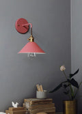 Arelio Cone Wall Light in Industrial Loft Style - Bulb Included | Knesse
