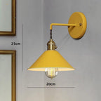 Arelio Cone Wall Light in Industrial Loft Style - Bulb Included | Knesse
