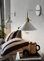 Arelio Cone Wall Light in Industrial Loft Style - Bulb Included | Knesse