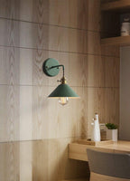 Arelio Cone Wall Light in Industrial Loft Style - Bulb Included | Knesse