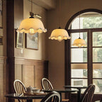 Aurelle | French Vintage Opaline Glass LED Pendant With Handkerchief-Style Shade, Bulb Included | Knesse