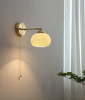 Lantern Cup-Shaped Ribbed Ceramic Wall Sconce, Bulb Included | Knesse