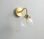 Small Vintage Glass Globe Wall Sconce | Knesse