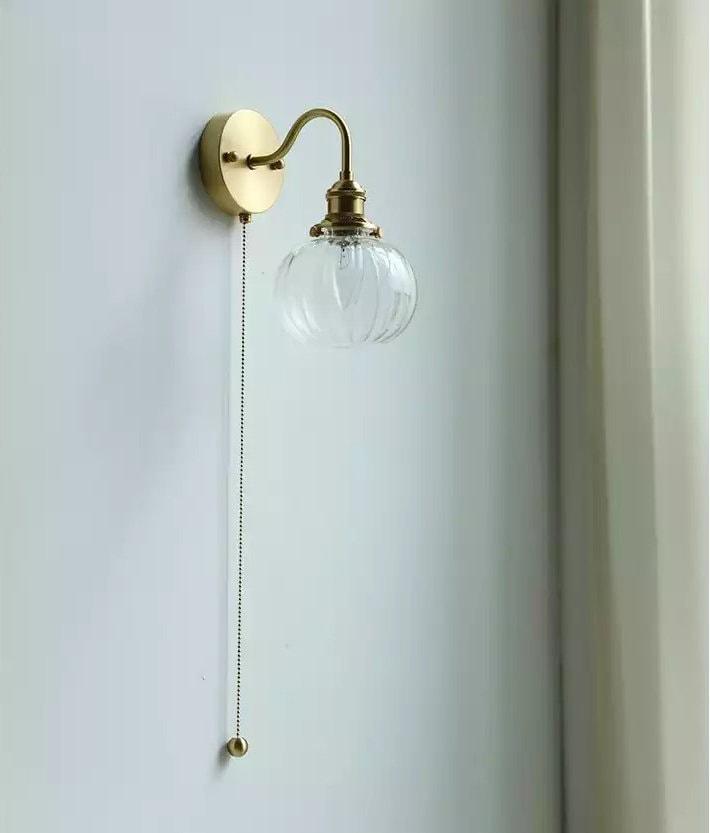 Mariselle Vintage Glass Globe Wall Light | Knesse