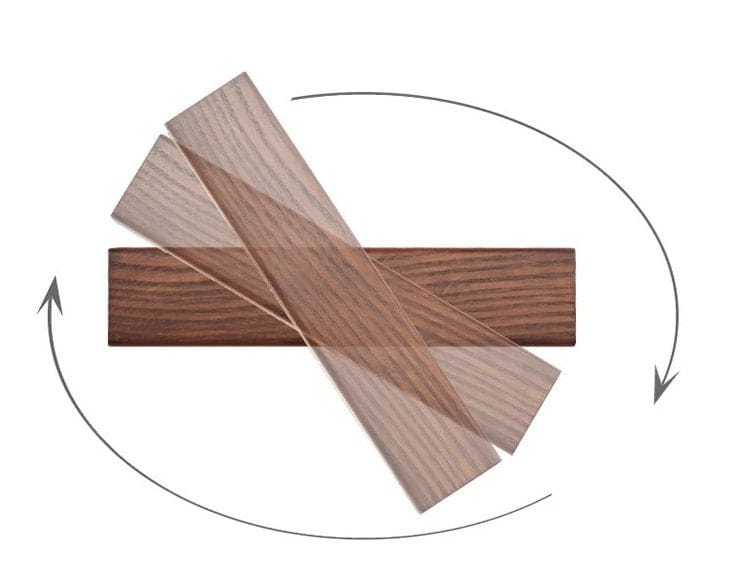 NordiGlow Ash Wood Rotating Bedside LED Wall Light | Knesse