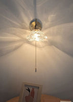 Mariselle Layered Glass Flower Wall Light in Vintage Style with Bulb Included | Knesse