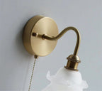 Mariselle Layered Glass Flower Wall Light in Vintage Style with Bulb Included | Knesse