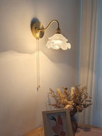 Mariselle Layered Glass Flower Wall Light in Vintage Style with Bulb Included | Knesse