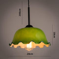 Aurelle | French Vintage Opaline Glass LED Pendant With Handkerchief-Style Shade, Bulb Included | Knesse