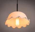 Aurelle | French Vintage Opaline Glass LED Pendant With Handkerchief-Style Shade, Bulb Included | Knesse