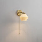 Lantern Cup-Shaped Ribbed Ceramic Wall Sconce, Bulb Included | Knesse