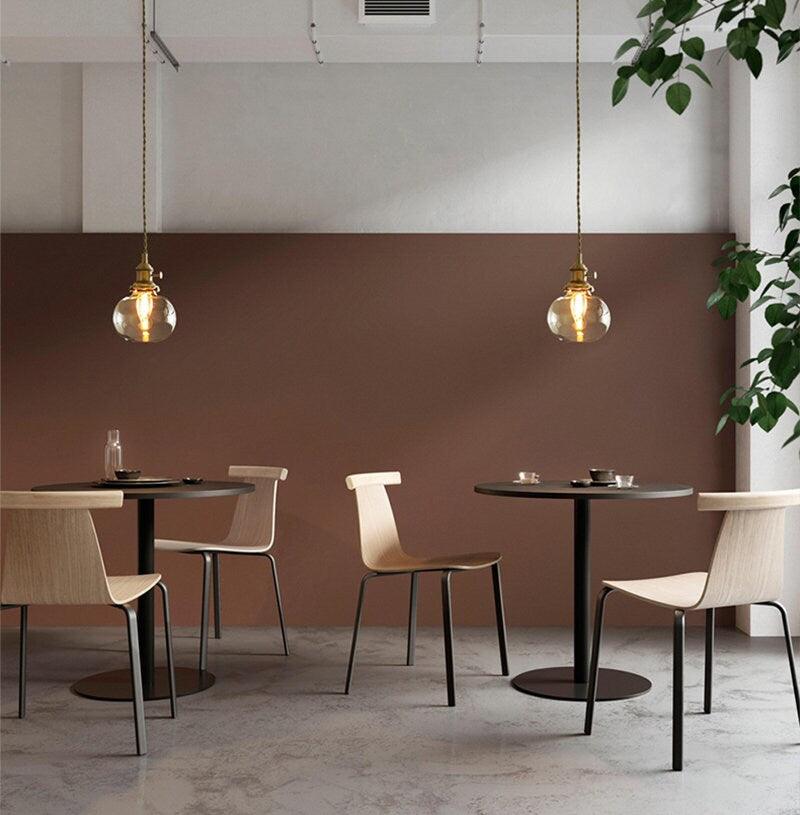 Lunora | Handcrafted Glass Globe Pendant Light in Vintage Style with LED Bulb Included | Knesse